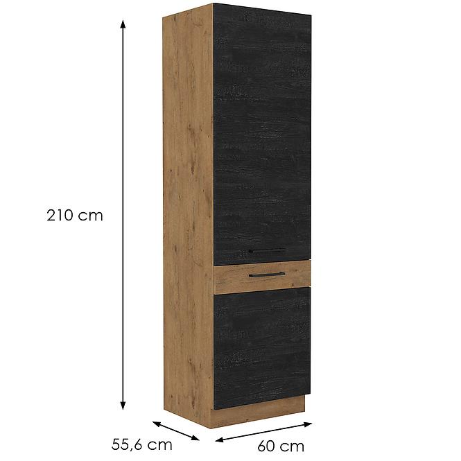 Vigo 60LO-210 2F kuhinjsiki element 2 vrata 60x55,6x210 cm hrast/tamno sivi