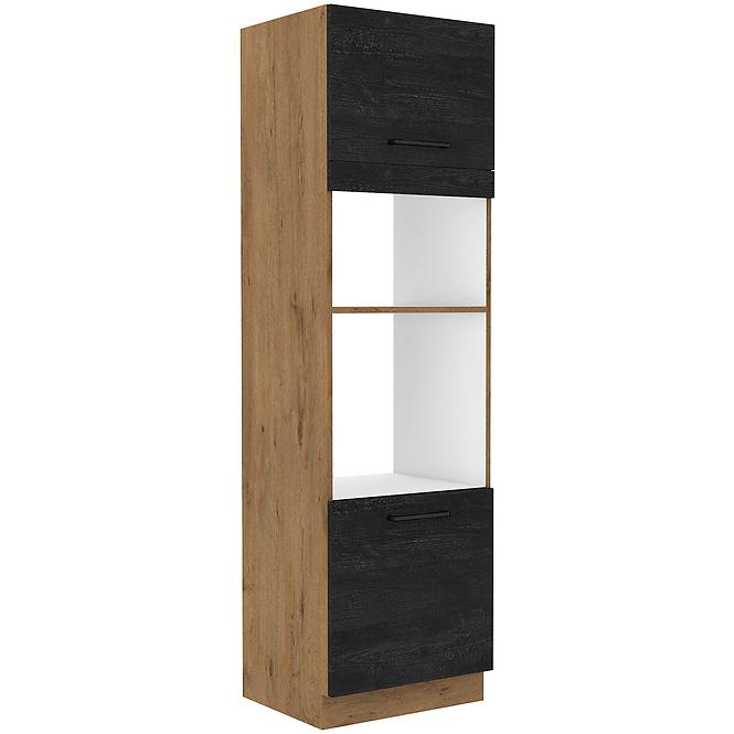 Vigo 60DPM-210 2F kuhinjski element 2 vrata 60x55,6x210 cm hrast/tamno sivi