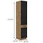 Vigo 40DK-210 2F kuhinjski element 2 vrata 40x55,6x210 cm hrast/tamno sivi,2
