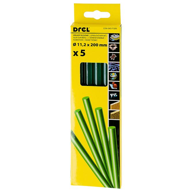 PATRONE ZA LIJEP. ZELENO 11.2MM X 200MM (5KOM)