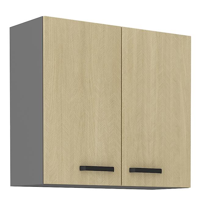 Scandi 80g-72 2f kuhinjski element 2 vrata 80x29x71,5 cm natur/tamno sivi