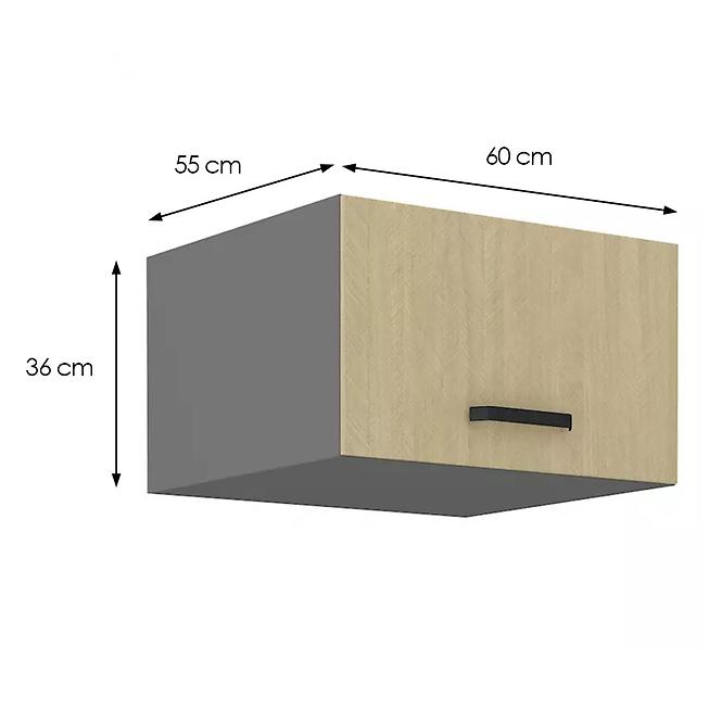 Scandi 60 nagu-36 1f kuhinjski element 1 vrata 60x55x36 cm natur/tamno sivi