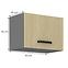 Scandi 50gu-36 1f kuhinjski element 1 vrata 50x29x36 cm natur/tamno sivi,2