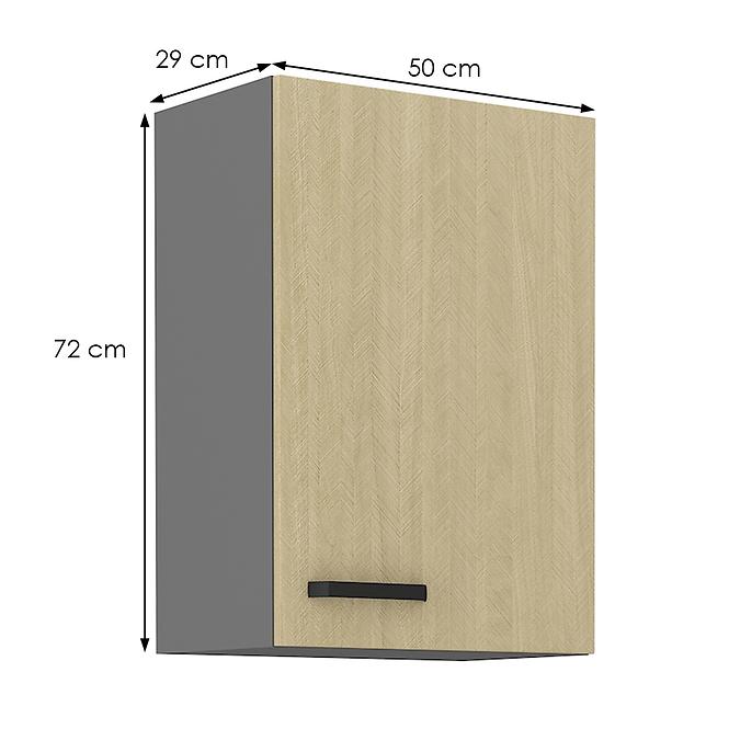 Scandi 50g-72 1f kuhinjski element 1 vrata 50x29x71,5 cm natur/tamno sivi