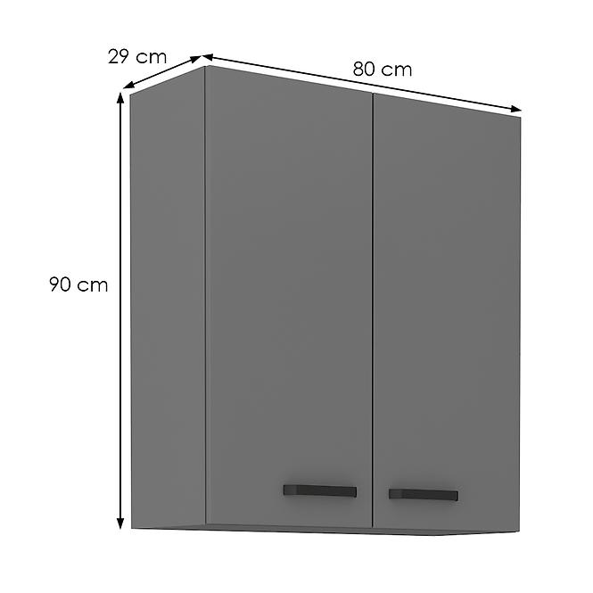 Nessa 80g-90 2f viseći el.2 vrata 80x29x90 tamno sivi