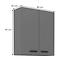 Nessa 80g-90 2f viseći el.2 vrata 80x29x90 tamno sivi,2