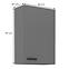 Nessa 60g-90 1f viseći el.1 vrata 60x29x90 tamno sivi,2