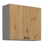 Ava 80g-72 2f kuhinjski element 2 vrata 80x29x71,5 cm natur (artisan hrast)/sivi