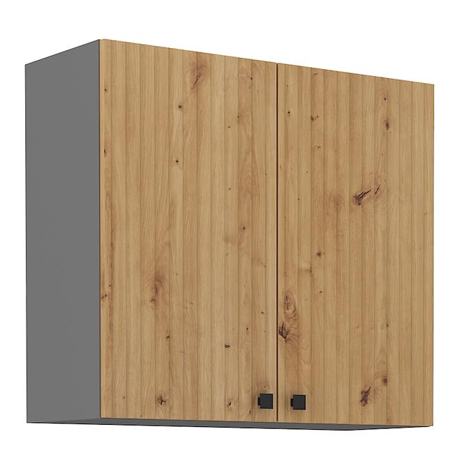 Ava 80g-72 2f kuhinjski element 2 vrata 80x29x71,5 cm natur (artisan hrast)/sivi