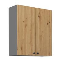 Ava 80g-90 2f kuhinjski element 2 vrata 80x29x90 cm natur (artisan hrast)/sivi