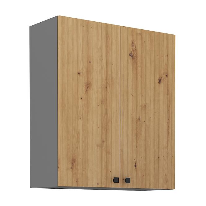 Ava 80g-90 2f kuhinjski element 2 vrata 80x29x90 cm natur (artisan hrast)/sivi