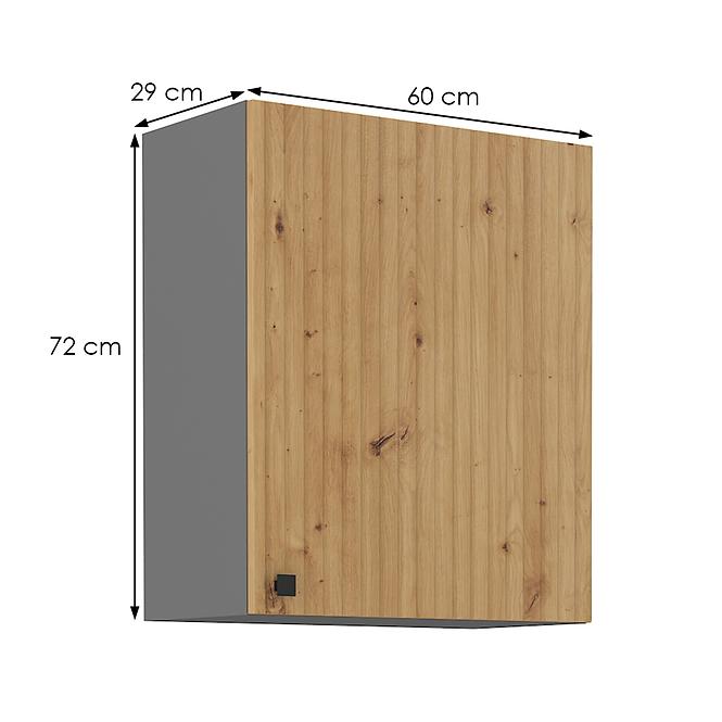 Ava 60g-72 1f kuhinjski element 1 vrata 60x29x71,5 cm natur (artisan hrast)/sivi