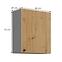 Ava 60g-72 1f kuhinjski element 1 vrata 60x29x71,5 cm natur (artisan hrast)/sivi,2