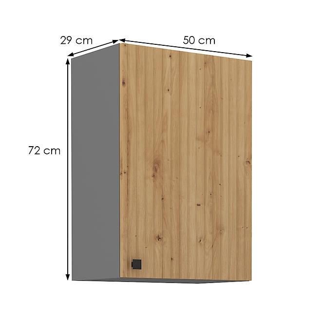 Ava 50g-72 1f kuhinjski element 1 vrata 50x29x71,5 cm natur (artisan hrast)/sivi