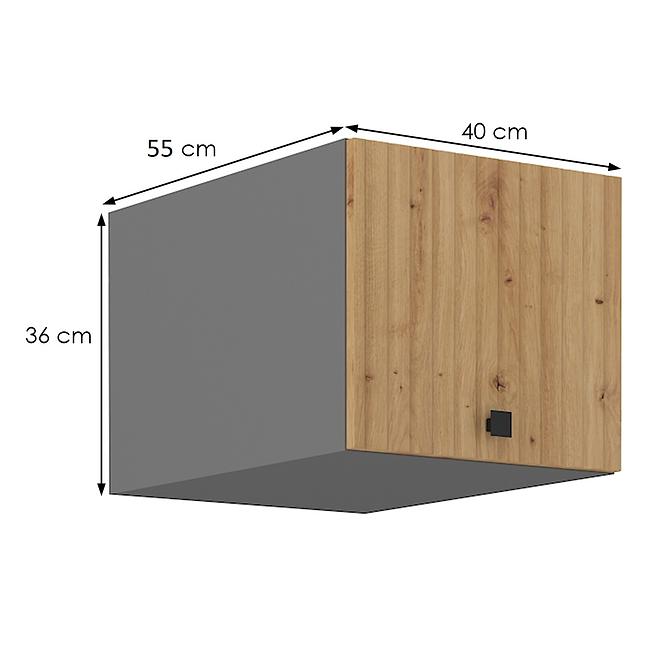 Ava 40 nagu-36 1f kuhinjski element 1 vrata 40x55x36 cm natur (artisan hrast)/sivi