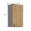 Ava 40g-72 1f kuhinjski element 1 vrata 40x29x71,5 cm natur (artisan hrast)/sivi,2