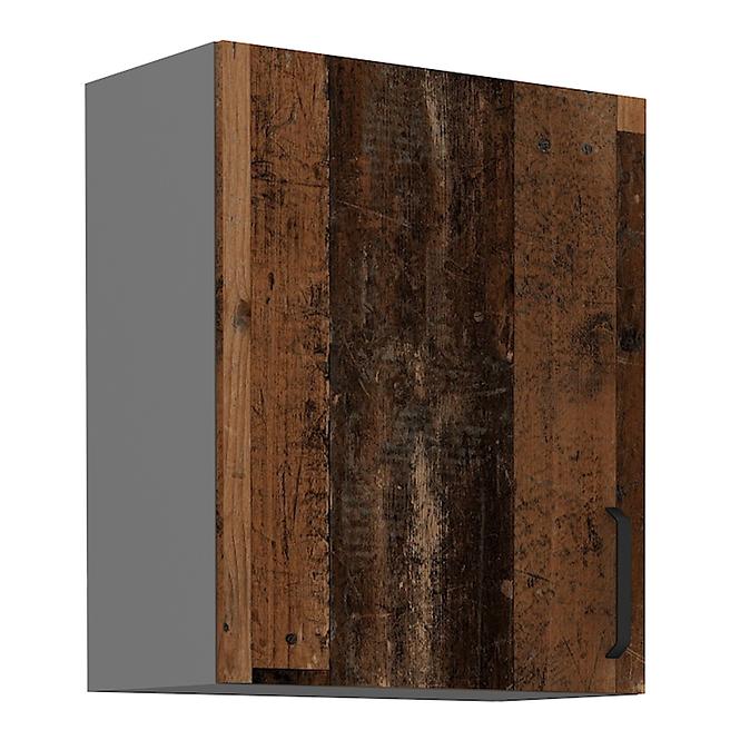 Tessa 60g-72 1f kuhinjski element 1 vrata 60x29x71,5 cm rustik drvo/tamno sivi