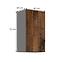 Tessa 40g-72 1f kuhinjski element 1 vrata 40x29x71,5 cm rustik drvo/tamno sivi,2