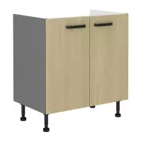 Scandi 80 PLN 2f kuhinjski element 2 vrata 80x50x87 cm natur/tamno sivi Scandi 80 PLN 2f kuhinjski element 2 vrata 80x50x87 cm natur/tamno sivi