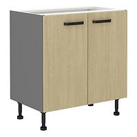 Scandi 80d 2f kuhinjski element 2 vrata 80x50x87 natur/tamno sivi
