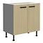 Scandi 80d 2f kuhinjski element 2 vrata 80x50x87 natur/tamno sivi