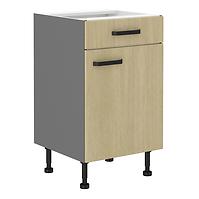 Scandi 50d 1f 1s kuhinjski element 1 vrata+1 ladica 50x50x87 cm natur/tamno sivi
