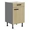 Scandi 50d 1f 1s kuhinjski element 1 vrata+1 ladica 50x50x87 cm natur/tamno sivi