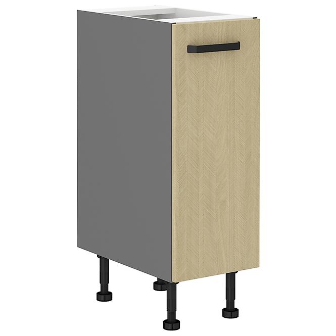 Scandi 30d kuhinjski element 1 vrata 30x50x87 cm natur/tamno sivi