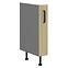 Scandi 15d kuhinjski element 1 ladica 15x50x87 cm natur/tamno sivi