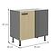 Scandi 105 kuhinjski element 1 vrata 90x50x87 cm natur/tamno sivi,2