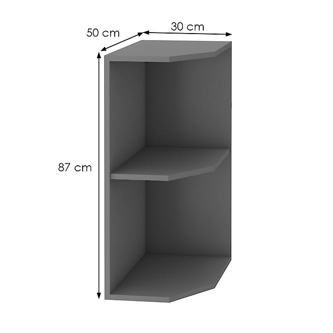 Scandi/Ava/Nessa 30d zak bb baza završna otvorena s policama 30x50x87 tamno siva