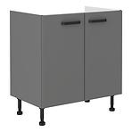 Nessa  80zl 2f bb baza 2 vrata za sudoper 80x50x87 tamno sivi