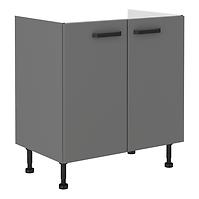 Nessa  80zl 2f bb baza 2 vrata za sudoper 80x50x87 tamno sivi
