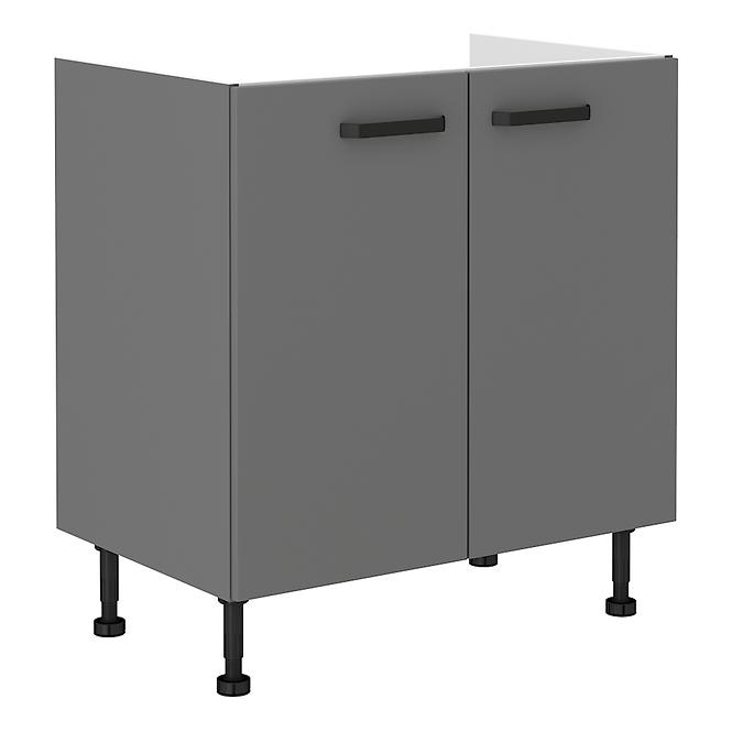 Nessa  80zl 2f bb baza 2 vrata za sudoper 80x50x87 tamno sivi