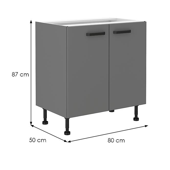 Nessa 80d 2f bb baza 2 vrata 80x50x87 tamno sivi