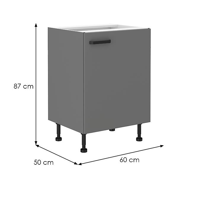 Nessa 60d 1f bb baza 1 vrata 60x50x87 tamno siva