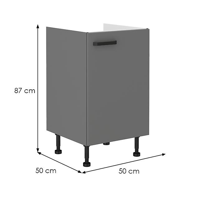 Nessa 50zl 1f bb baza za sudoper 1 vrata 50x50x87 tamno siva