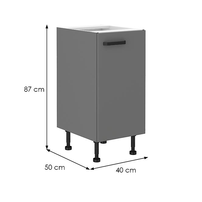 Nessa 40d 1f bb baza 1 vrata 40x50x87 tamno siva