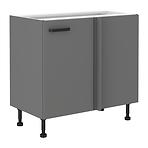 Nessa 105 nd 1f bb baza kutna 1 vrata 90(105)x50x87 tamno sivi reverzibilni