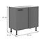 Nessa 105 nd 1f bb baza kutna 1 vrata 90(105)x50x87 tamno sivi reverzibilni,2