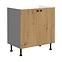 Ava 80 2f bb kuhinjski element 2 vrata 80x50x87 cm natur (artisan hrast)/siva