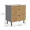 Ava 80d 3s bb kuhinjski element 3 ladice 80x50x87 cm natur (artisan hrast)/siva,2