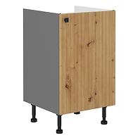 Ava 50 PLN 1f bb kuhinjski element 1 vrata 50x50x87 cm natur (artisan hrast)/siva