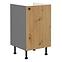 Ava 50 PLN 1f bb kuhinjski element 1 vrata 50x50x87 cm natur (artisan hrast)/siva