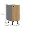 Ava 40d 1f bb kuhinjski element 1 vrata 40x50x87 cm natur (artisan hrast)/siva,2