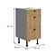 Ava 40d 3s bb kuhinjski element 3 ladice 40x50x87 cm natur (artisan hrast)/siva,2