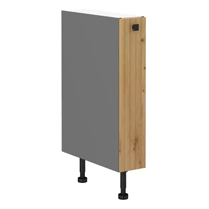 Ava 15d cargo bb kuhinjski element 1 vrata 15x50x87 cm natur (artisan hrast)/siva