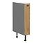 Ava 15d cargo bb kuhinjski element 1 vrata 15x50x87 cm natur (artisan hrast)/siva