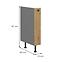 Ava 15d cargo bb kuhinjski element 1 vrata 15x50x87 cm natur (artisan hrast)/siva,2