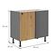 Ava 105 nd 1f bb kuhinjski element 1 vrata 90x50x87 cm natur (artisan hrast)/siva,2